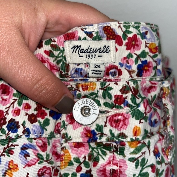 MADEWELL Colorful Floral Short Shorts Size 28 - Picture 8 of 13